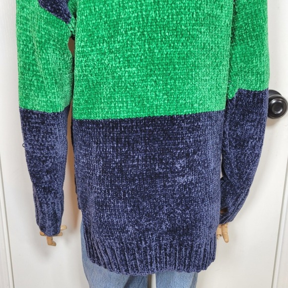 Aerie Offline Colorblock Oversized Sweater Soft Plush XXS Fall Sweater Winter - Picture 10 of 11